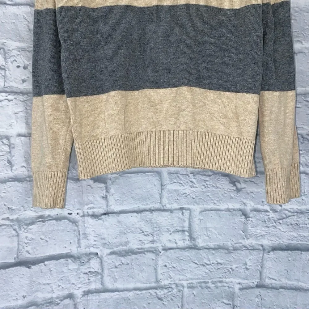 Children’s place longsleeve crewneck stripe sweater boys size small 5/6